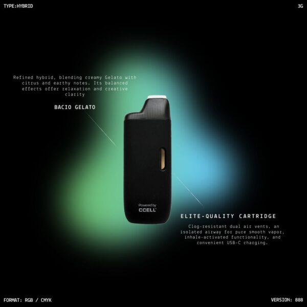 LUCID 3g Disposable THC Vape Pen - Gary Payton (Hybrid) - Image 2
